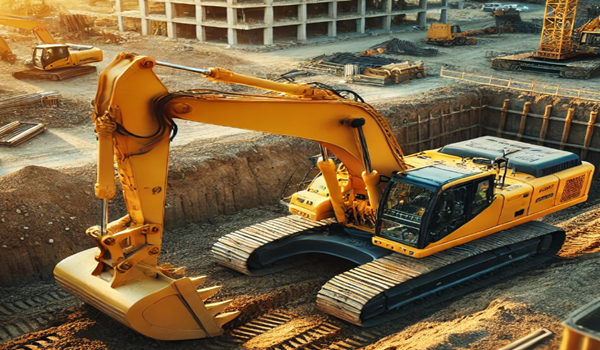 Komatsu excavators for construction